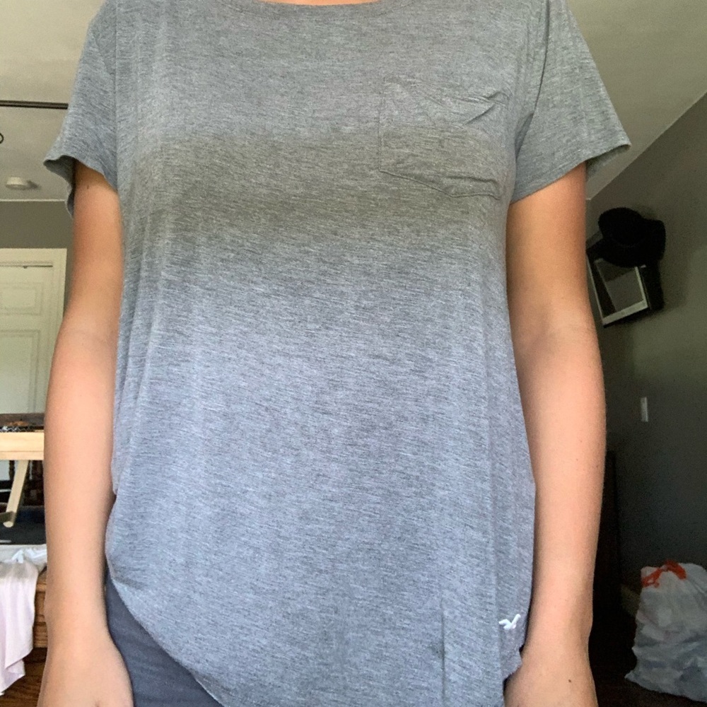 Gray short sleeve T-shirt
